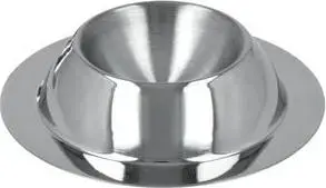 Metaltex Egg Cup, Stainless Steel, Round, Silver, with Rim