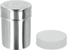 metaltex Gewürzstreuer, aus Edelstahl, Lochung: 1 mm Zucker-/Gewürz-Dose, silber, satinierte Oberfläche, - 1 Stück (105014010)