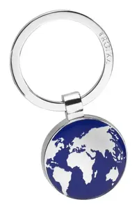 TROIKA Around The World Atslēgu piekariņš Metāls Zils Sudrabs TRKR7-52/CH