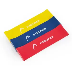 HEAD HA816 exercise band Light - Medium - Heavy Latex Cyan, Red, Yellow