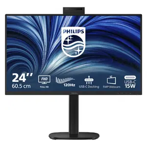 Компьютерный монитор Philips 3000 series 24B2U3301H/00 23.8" Full HD 1920 x 1080 LCD IPS 120 Гц Встроенные динамики USB-хаб Черный