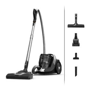 Rowenta Green Force RO7C66 Cylinder vacuum Cleaner Bagless Dry 500 W 2.5 L HEPA Black Light grey