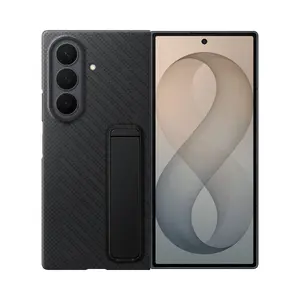Чехол накладка Samsung EF-XF976SBEGWW для Galaxy Z Fold 8 карбоновый черный с настольной подставкой