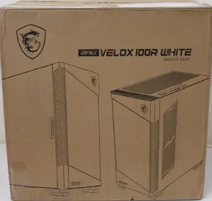 SALE OUT. MSI MPG VELOX 100R White PC Case, Mid-Tower, USB 3.2, Audio-out, Mic-in | MSI PC Case | MPG VELOX 100R WHITE | White | Mid-Tower | DAMAGED PACKAGING, DENTED CORNER (TOP)