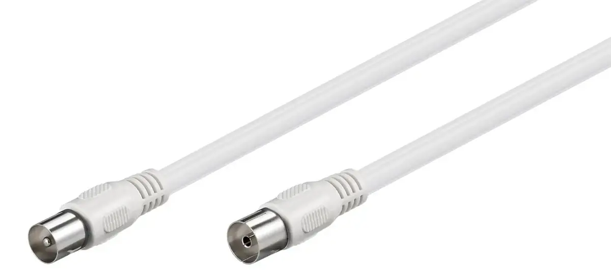 Goobay 66613 Coaxial Cable 1.5 m White Photo 2