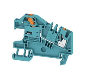 Weidmüller AITB 2.5 BB NDT BL spaiļu bloks 250 V zils un oranžs