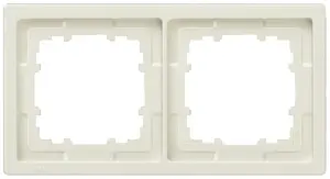 Siemens DELTA STYLE Divvietīgs Rāmis Titāna Balts Plastmasas Glossy Apdare 5TG1322