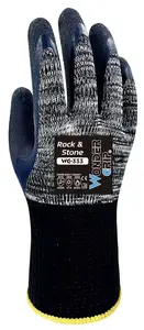 Wonder Grip WG-333 Рабочие перчатки Размер M Серый Хлопок, Латекс, Полиэстер