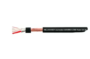 Helukabel Audio & Light Vācstāvas kabelis 2x034 Melns PVC