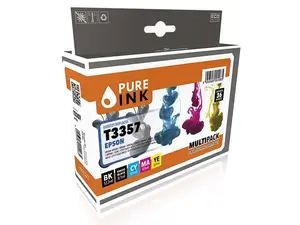 Pure Ink 170745990004 Compatible Ink Cartridge Multipack Black, Cyan, Magenta, Photo Black, Yellow
