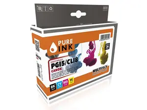 Pure Ink 170745990037 Ink Cartridge 4-Pack Standard Yield Black Cyan Magenta Yellow