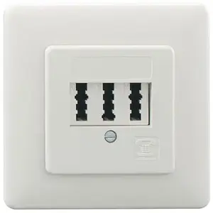 Rutenbeck TAE 3x6 NFN Up rw socket-outlet flush-mounted pure white