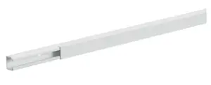Hager LF1501509016 Straight Cable Tray White Polyvinyl Chloride 15 x 15 mm Length 2 m