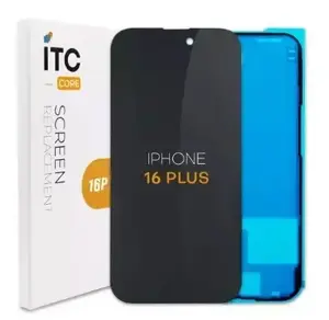 Запасной дисплей ReplaceBase для Apple iPhone 16 Plus A3290, A3082, A3289, A3291 Черный