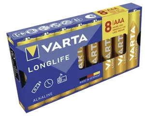 Varta 4103101478 Sārmu vienreizlietojamā baterija AAA 1.5V 8 gab.