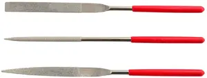 AWTools Diamond Needle Files Set 3-Piece 180mm AW32612
