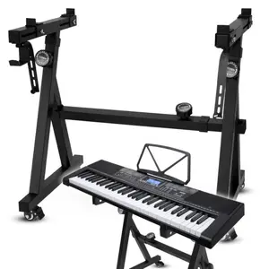 SUPRIMO KEY 3 Taustiņinstrumentu statīvs ar fiksācijas mehānismu