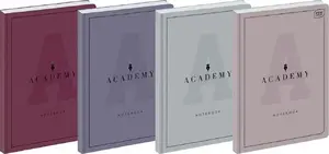 INTERDRUK Academy Notebook A5 96 Sheets Squared Pack of 5