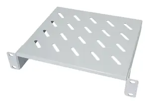 LogiLink ACT111 Rack shelf 10 inch 1U 200mm Steel Grey