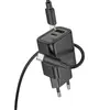 HOCO N63 30W GaN Sienas Lādētājs USB-C/USB-A Melns Photo 2