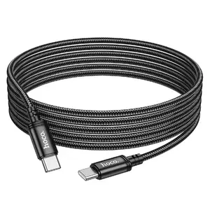 Кабель для передачи данных HOCO X91 USB-C на USB-C 60W 3A черный