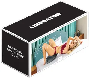 Liberator Jaz Motion Black Sex Cushion with High-Density Foam and Micro-Suede Cover