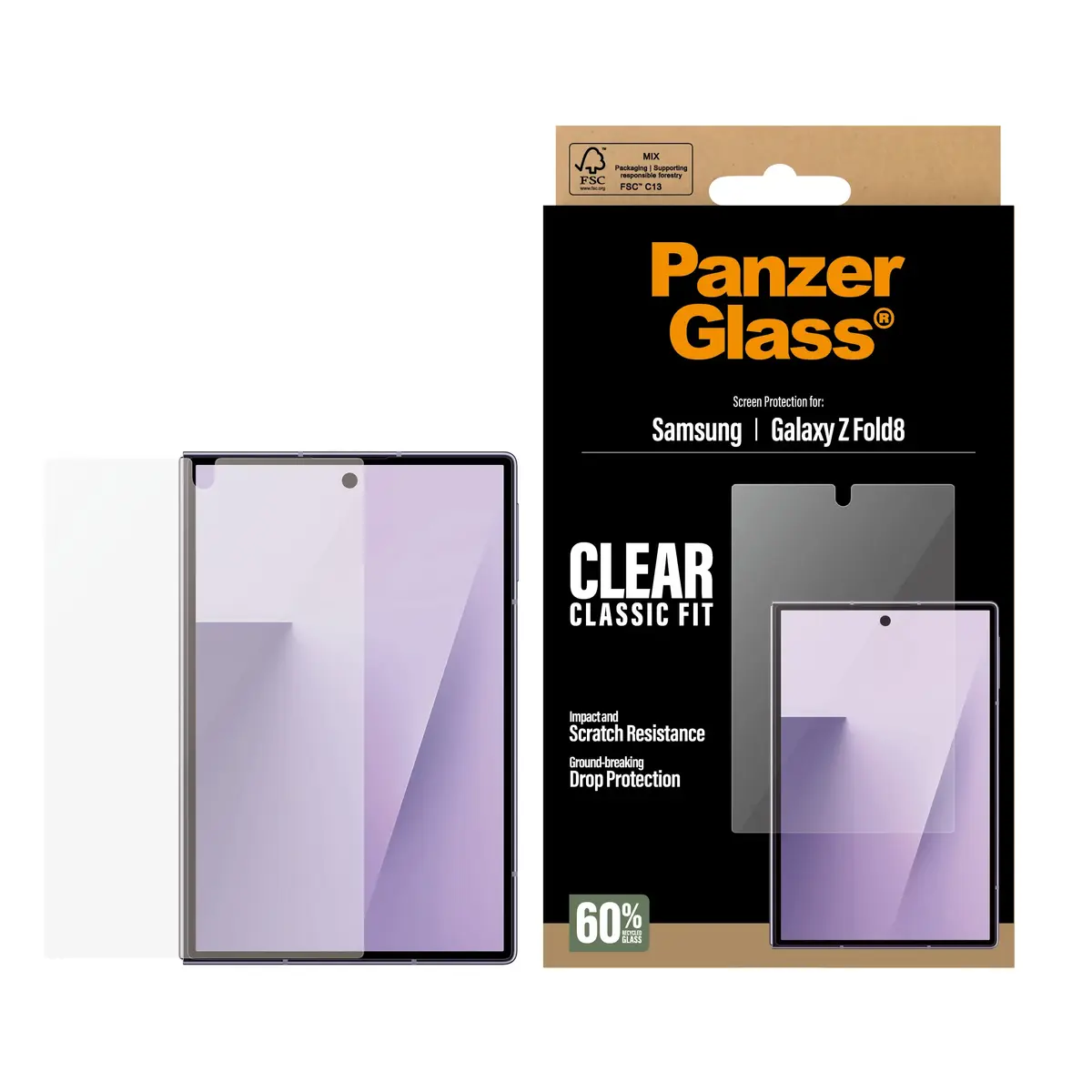 PanzerGlass ® Sub Screen Protector Samsung Galaxy Z Fold8 | Classic Fit PG16646 Photo 2