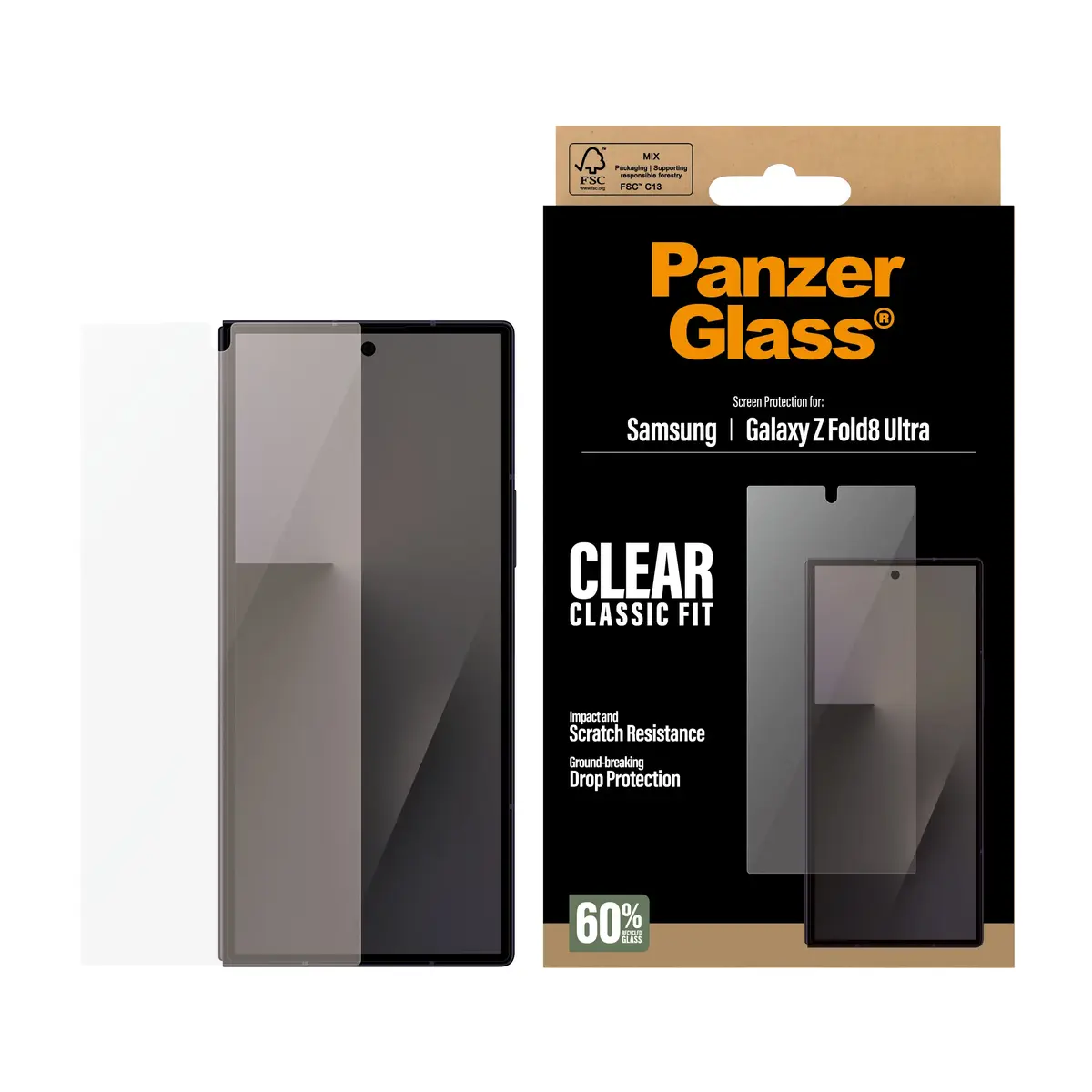 PanzerGlass ® Sub Screen Protector Samsung Galaxy Z Fold8 Ultra | Classic Fit PG43827 Photo 2