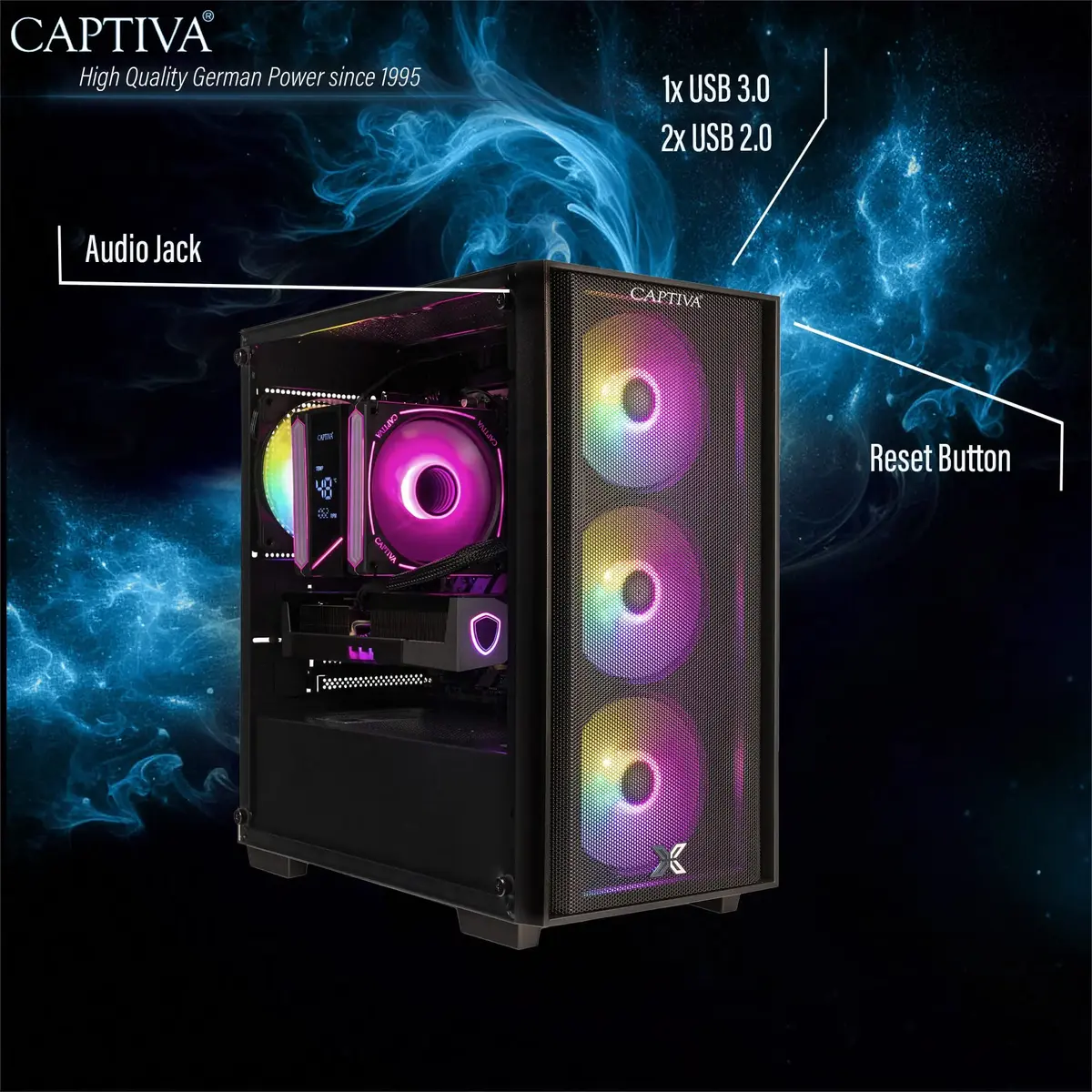 Настольный компьютер Captiva 103545 AMD Ryzen 5 3400G Photo 6