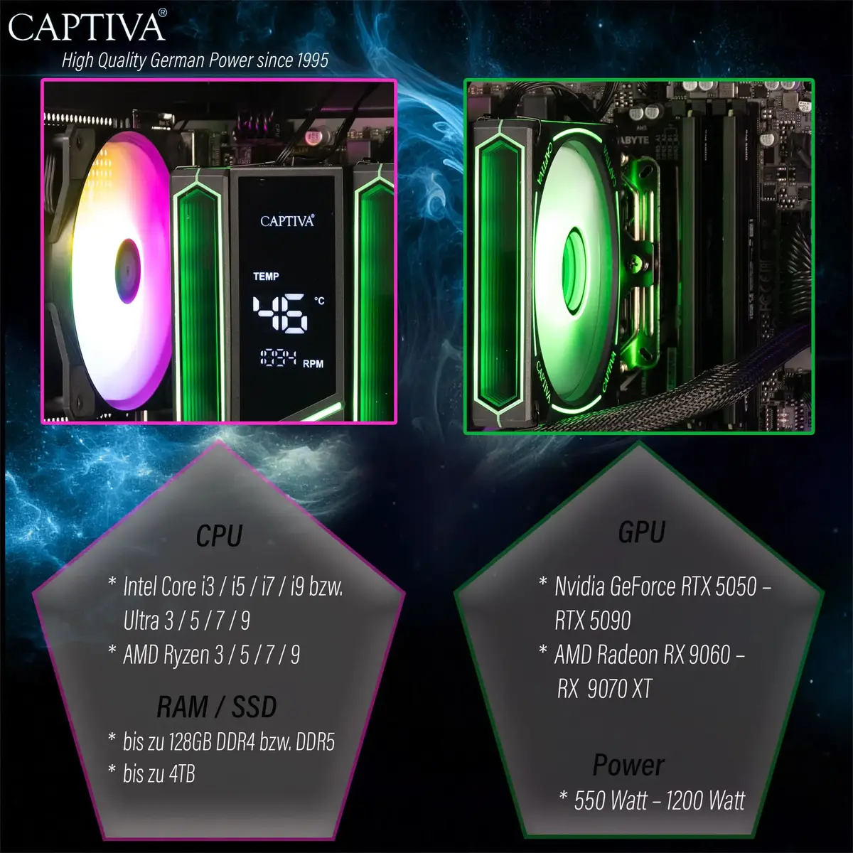 Настольный компьютер Captiva 103545 AMD Ryzen 5 3400G Photo 7