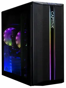 Captiva 103411 galddatora dators ar AMD Ryzen 5 5500 procesoru, 16GB RAM, 500GB SSD un Radeon RX 9060 XT grafiku