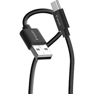 Кабель Verbatim Essentials Sync & Charge USB-A to C 1 м USB 2.0 18W Черный и белый 2 шт.