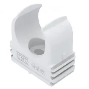 OBO Bettermann 2149357 Cable Clamp with Screw Hole and Minimum Bundle Diameter of 2 cm