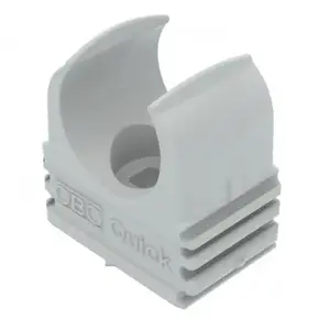 OBO Bettermann 2149004 Quick screw-hole cable clamp with 1.6 cm minimum bundle diameter for electrical installations