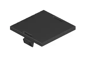 OBO Bettermann LP 45 Blind Plate in Black Polyamide with CE and VDE Certification