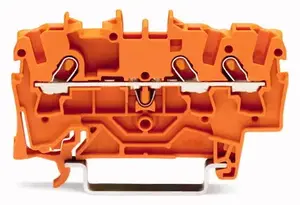 Wago 2001-1302 3-conductor through terminal block orange 1.5mm² Ex e II