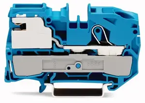 Wago 2016-7114 Zila 1 vadītāja neitrāles atvienošanasspaile ar Push-in CAGE CLAMP skavu, 16 mm, 250 V