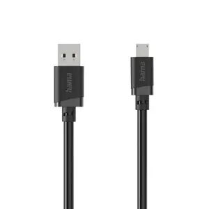 Hama 00201804 USB 2.0 Cable USB A to Micro-USB B 2 m Black Magnetically Shielded