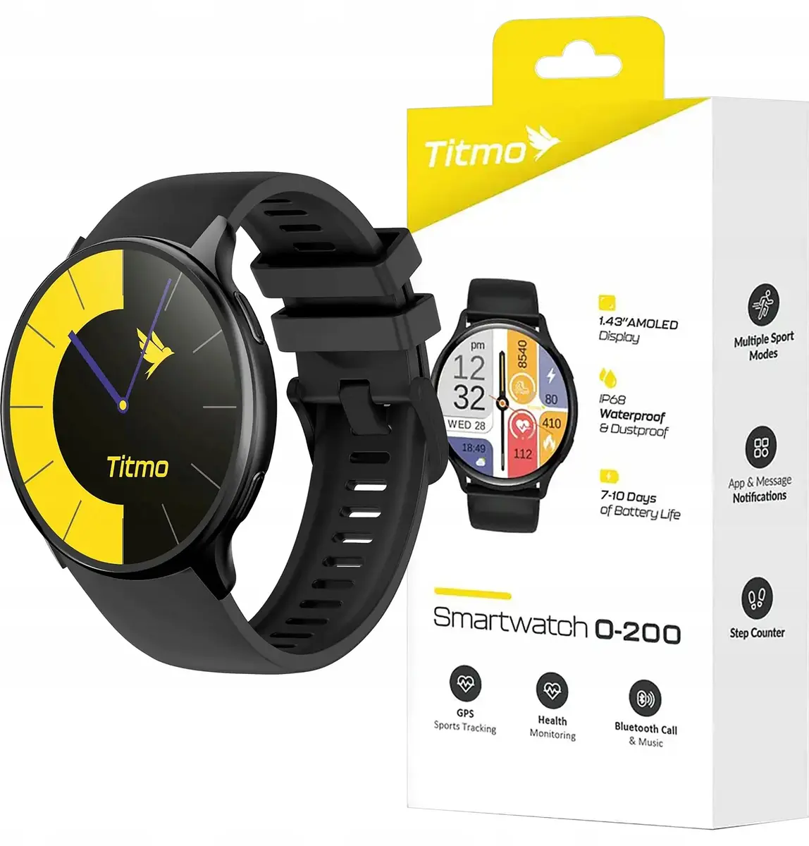 Viedpulkstenis Kiano Titmo O-200 GPS AMOLED