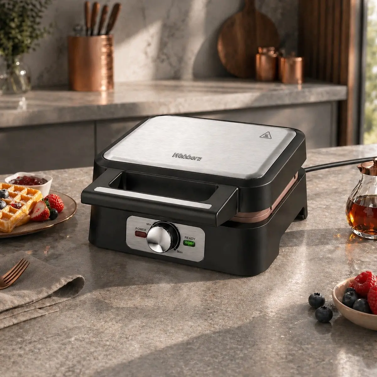 Webber WM16 Vafeleņu cepējs 1600W XXL