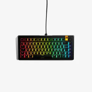 Glorious GMMK 3 HE 75% Mehāniskā spēļu tastatūra USB QWERTY Nordic Melna