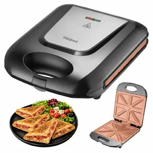 Webber Arvion SR7 Sandwich Maker with Ceramic Inox Plates, 1400W, 8-Toast Capacity