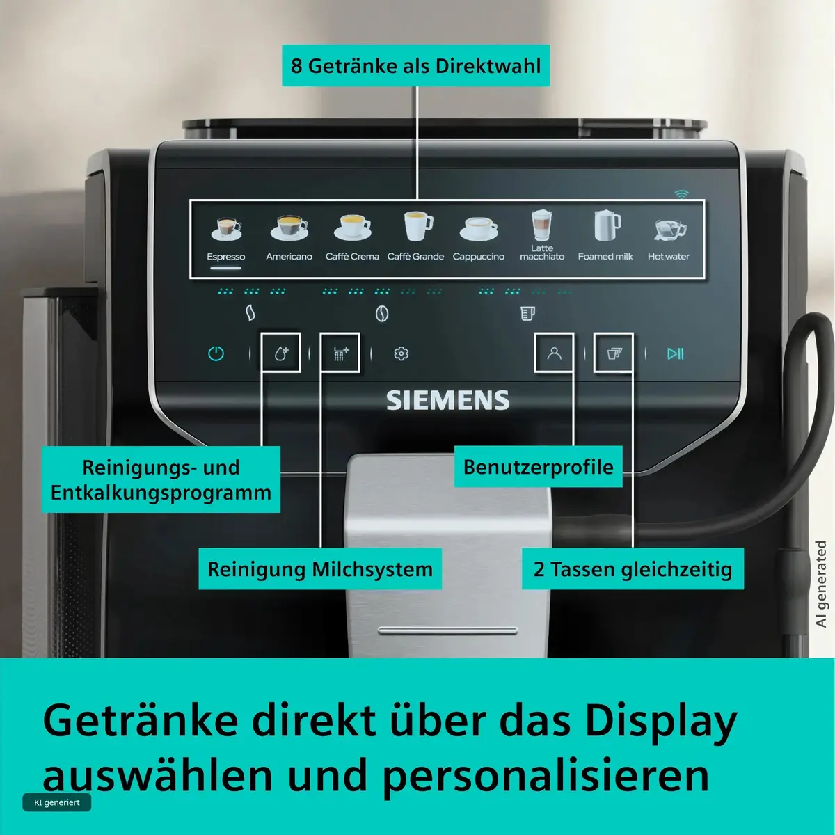 Siemens EQ500 TP553E07 kafijas automāts Photo 5