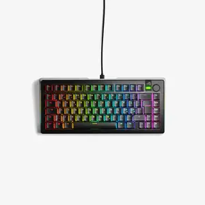 Glorious Gaming GMMK 3 Pro 75% Mechanical Keyboard USB Wired QWERTY Nordic Black Fox Switches