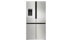 Siemens KF96DPPEA side-by-side ledusskapis brīvi stāvošs 574 L nerūsējošais tērauds franču durvis energoefektivitātes klase E No Frost