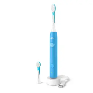 Philips For Kids Smart HX6600/12 uzlādējama soniskā zobu birste bērniem ar Bluetooth, maigu režīmu un iebūvētu akumulatoru