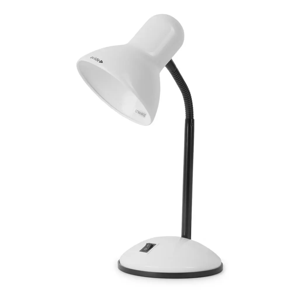 Avide Basic Galda lampa Simple Balta