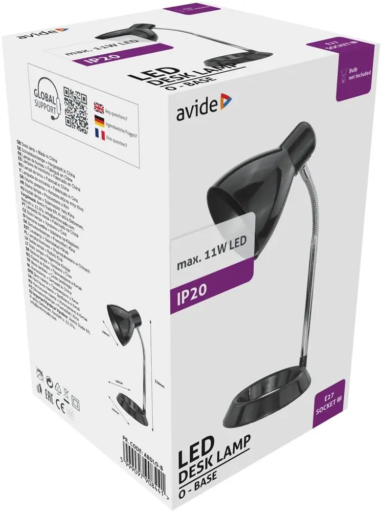 Настольная лампа Avide Basic Черный ABDLO-B Photo 5
