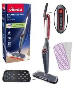 Пароочиститель VILEDA STEAM PLUS PRO XXL с 2 сменными чехлами