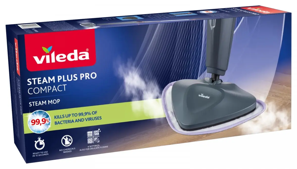 Пароочиститель Vileda STEAM PLUS PRO COMPACT Photo 3